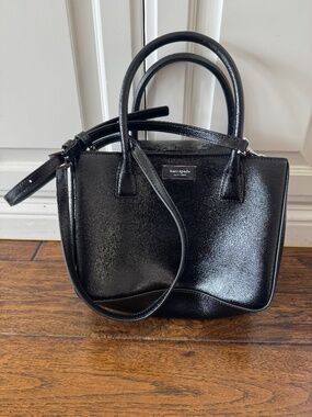 Kate Spade New York Classic Black Leather Handbag